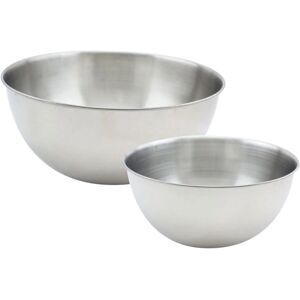 Zestaw 2 stalowych misek do mieszania Fackelmann - 20,5 & 25 cm Zestaw 2 stalowych misek do mieszania Fackelmann - 20,5 & 25 cm