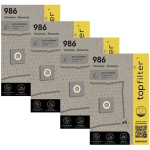 TopFilter 9996450 - Lot de 4 packs de 4 sacs aspirateur - Publicité TopFilter 9996450 - Lot de 4 packs de 4 sacs aspirateur - Publicité