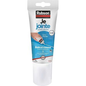 Mastic Rubson - Blanc - Salle de bain & Cuisine - Étanchéité et Résistance à la moisissure - Publicité Mastic Rubson - Blanc - Salle de bain & Cuisine - Étanchéité et Résistance à la moisissure - Publicité