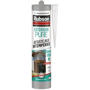 Calfeutrant transparent extérieur Rubson - 280ml - Publicité Calfeutrant transparent extérieur Rubson - 280ml - Publicité