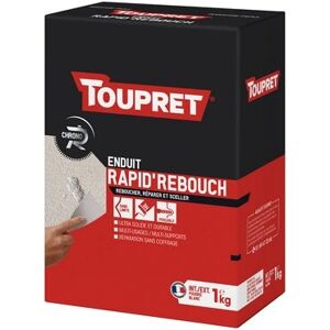 Plâtre Toupret BCHREB01 - Séchage Rapide - Spatule Incluse - Intérieur/Extérieur - Publicité Plâtre Toupret BCHREB01 - Séchage Rapide - Spatule Incluse - Intérieur/Extérieur - Publicité