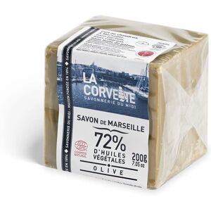 LA CORVETTE Savon de Marseille à l'Olive 200g - Savon - Publicité LA CORVETTE Savon de Marseille à l'Olive 200g - Savon - Publicité