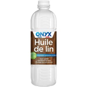 Huile de lin crue ONYX - Protège bois et sols - Publicité Huile de lin crue ONYX - Protège bois et sols - Publicité