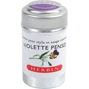 Cartouches d'encre violette J. Herbin - Taille standard, 6 pièces - Publicité Cartouches d'encre violette J. Herbin - Taille standard, 6 pièces - Publicité