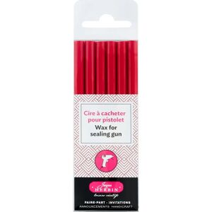 J.Herbin Rote Wachsstäbchen - Niedertemperatur-Pistolen J.Herbin Rote Wachsstäbchen - Niedertemperatur-Pistolen