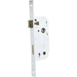 BRICARD Lock - Embeddable with latch - Square ends - 40 axes - White box and plate BRICARD Lock - Embeddable with latch - Square ends - 40 axes - White box and plate