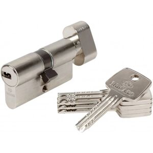 Serrure cylindre Bricard - Laiton nickelé, 10 goupilles, Anti-pick - 30mm+30mm - Publicité Serrure cylindre Bricard - Laiton nickelé, 10 goupilles, Anti-pick - 30mm+30mm - Publicité