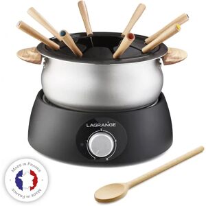 Lagrange 349014 Machine à Fondue - Thermostat Réglable, Caquelon Antiadhésif, 10 Fourchettes Lagrange 349014 Machine à Fondue - Thermostat Réglable, Caquelon Antiadhésif, 10 Fourchettes