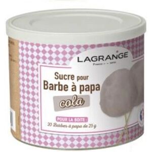 Lagrange 380009 Sucre à barbe à papa Cola - Sucre coloré aromatisé - Publicité Lagrange 380009 Sucre à barbe à papa Cola - Sucre coloré aromatisé - Publicité