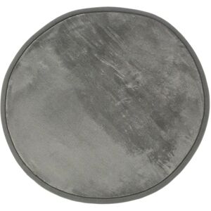 Tapis rond en flanelle - Gris - Microfibre extra douce - Publicité Tapis rond en flanelle - Gris - Microfibre extra douce - Publicité