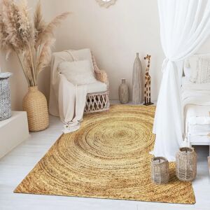 The Deco Factory SUNNY JUTE - Tapis en Jute artisanal tressé rond naturel 80 cm x 150 cm - Publicité The Deco Factory SUNNY JUTE - Tapis en Jute artisanal tressé rond naturel 80 cm x 150 cm - Publicité