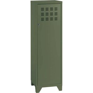 Armoire en acier kaki Pierre Henry avec étagères - Armoire de rangement - Publicité Armoire en acier kaki Pierre Henry avec étagères - Armoire de rangement - Publicité