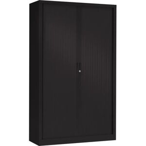 Armoire à rideaux en métal monobloc JPG - 198x120cm - Noir - Publicité Armoire à rideaux en métal monobloc JPG - 198x120cm - Noir - Publicité