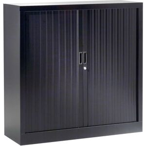 Armoire à rideaux métal JPG - 136x120cm - Noir - Publicité Armoire à rideaux métal JPG - 136x120cm - Noir - Publicité
