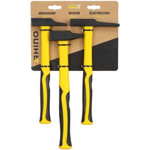 RHINO Hammer Set - Ergonomic, Impact-Resistant, Fiberglass Handles RHINO Hammer Set - Ergonomic, Impact-Resistant, Fiberglass Handles