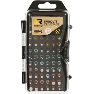 RHINO 22812 - Short Screwdriver Set - 67 Pieces - Magnetic Bit Holder RHINO 22812 - Short Screwdriver Set - 67 Pieces - Magnetic Bit Holder