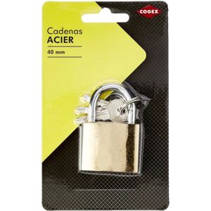 Cadenas en acier Cogex 40mm, dore - Publicité Cadenas en acier Cogex 40mm, dore - Publicité