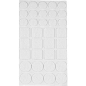 COGEX 81567 Patins en feutre adhésifs blancs - Glisseurs pour meubles - Publicité COGEX 81567 Patins en feutre adhésifs blancs - Glisseurs pour meubles - Publicité
