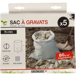 Ensemble de Sacs à Déchets de Jardin GREENGERS - 5 Sacs Réutilisables 70L - Publicité Ensemble de Sacs à Déchets de Jardin GREENGERS - 5 Sacs Réutilisables 70L - Publicité