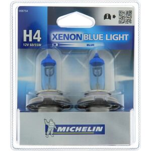 Michelin 008754 Koplamplamp - Xenon H4 12V 60/55W Blauwe Licht Michelin 008754 Koplamplamp - Xenon H4 12V 60/55W Blauwe Licht