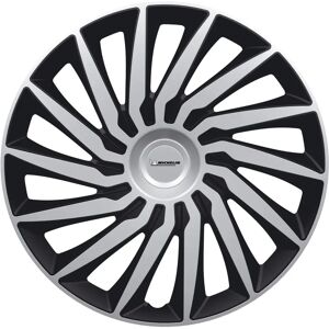 Enjoliveurs Michelin Kendo 16 pouces - Système NVS - Noir/Argent - Publicité Enjoliveurs Michelin Kendo 16 pouces - Système NVS - Noir/Argent - Publicité