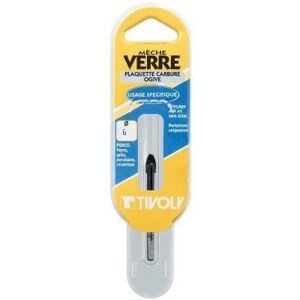 Mèche pour verre Tivoly - Carbure, 65mm, 6mm - Verre/Porcelaine Mèche pour verre Tivoly - Carbure, 65mm, 6mm - Verre/Porcelaine