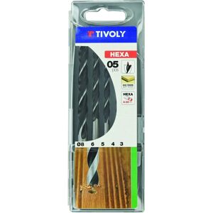 TIVOLY - Coffret de 5 forets bois hexagonaux 3-8mm - Publicité TIVOLY - Coffret de 5 forets bois hexagonaux 3-8mm - Publicité