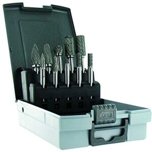 Tivoly Set of 10 Carbide Rotary Burrs - Steel, Cast Iron, Brass Tivoly Set of 10 Carbide Rotary Burrs - Steel, Cast Iron, Brass