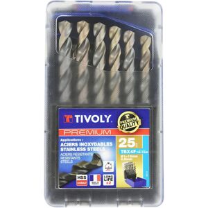 TIVOLY Premium Metal Drill Set 25pcs cobalt 4-face - Drills for stainless steel TIVOLY Premium Metal Drill Set 25pcs cobalt 4-face - Drills for stainless steel