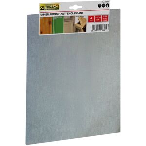 OUTIFRANCE Carta vetrata 4 pezzi, 23x28cm, Grana 120 - Lavori delicati OUTIFRANCE Carta vetrata 4 pezzi, 23x28cm, Grana 120 - Lavori delicati
