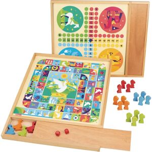 Jeujura 8117 Holz Brettspiel Gans und Pferde - Kinderspiel Frankreich Jeujura 8117 Holz Brettspiel Gans und Pferde - Kinderspiel Frankreich