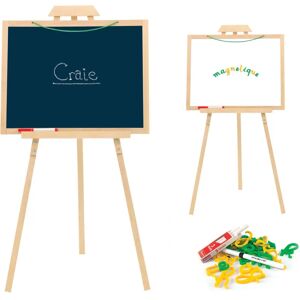 Jeujura Jouet d'artisanat - Tableau réversible et chevalet pour enfants Jeujura Jouet d'artisanat - Tableau réversible et chevalet pour enfants