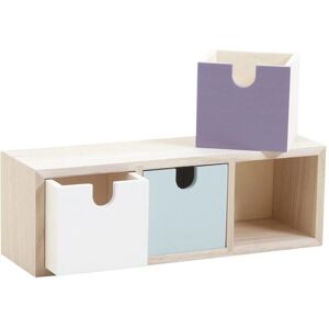 Aubry Gaspard NCM 2960 - Petit meuble de rangement avec 3 tiroirs - Publicité Aubry Gaspard NCM 2960 - Petit meuble de rangement avec 3 tiroirs - Publicité