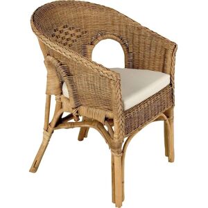 Fauteuil en rotin Aubry Gaspard avec coussin - Fauteuil - Publicité Fauteuil en rotin Aubry Gaspard avec coussin - Fauteuil - Publicité
