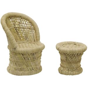 Aubry Gaspard NFE 154 S - ensemble de 2 chaises et tabourets pour enfants - Publicité Aubry Gaspard NFE 154 S - ensemble de 2 chaises et tabourets pour enfants - Publicité