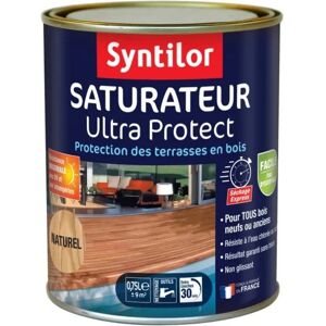 Syntilor Saturateur Naturel pour bois - Protège et Nourrit surfaces extérieures - Publicité Syntilor Saturateur Naturel pour bois - Protège et Nourrit surfaces extérieures - Publicité