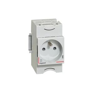 Legrand 004280 Prise électrique - Norme française, 16A, Gris - Publicité Legrand 004280 Prise électrique - Norme française, 16A, Gris - Publicité