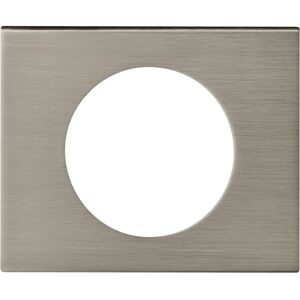 Plaque de Interrupteur en Acier Inoxydable Satiné 1 Poste - Gris - Publicité Plaque de Interrupteur en Acier Inoxydable Satiné 1 Poste - Gris - Publicité