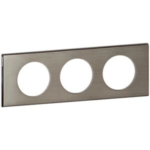 Legrand 069103 Wall Plate - 3 Stations - Brushed Stainless Steel - Wall Plate/Switch Cover Legrand 069103 Wall Plate - 3 Stations - Brushed Stainless Steel - Wall Plate/Switch Cover