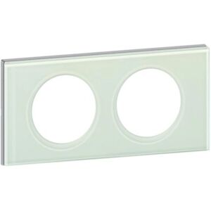 Legrand 069312 Placa doble Kaolin - Cristal - IP20 - Cubierta de interruptor Legrand 069312 Placa doble Kaolin - Cristal - IP20 - Cubierta de interruptor