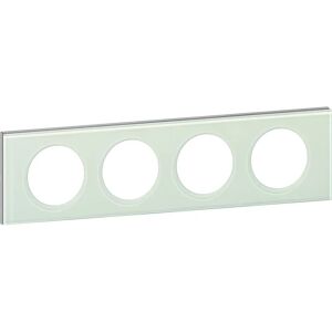 Legrand 069314 Wall Plate - 4-Gang Verre Kaolin - Wall Plate/Switch Cover Legrand 069314 Wall Plate - 4-Gang Verre Kaolin - Wall Plate/Switch Cover