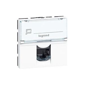 Prise Réseau RJ45 Legrand - 2 Modules, Blanc - Accès Réseau - Publicité Prise Réseau RJ45 Legrand - 2 Modules, Blanc - Accès Réseau - Publicité