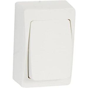 Legrand 086085 Bílý povrchový spínač - Úzké jednopólové tlačítko Legrand 086085 Bílý povrchový spínač - Úzké jednopólové tlačítko