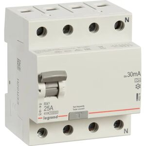 Legrand RX3 25A 4P FI-Schutzschalter - Residual Current Circuit Breaker Legrand RX3 25A 4P FI-Schutzschalter - Residual Current Circuit Breaker