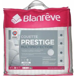 Duvet Blanc Microfibre Blanreve 220x240cm - Double - Moderne - Publicité Duvet Blanc Microfibre Blanreve 220x240cm - Double - Moderne - Publicité