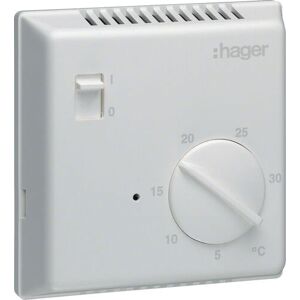 Hager EK003 Thermostat d'ambiance électronique - Accessoire pour boîtier électrique - Publicité Hager EK003 Thermostat d'ambiance électronique - Accessoire pour boîtier électrique - Publicité