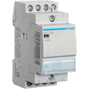 Accessoire boîtier électrique Hager ESC426 - Contacteur 25A 4NO 230V - Publicité Accessoire boîtier électrique Hager ESC426 - Contacteur 25A 4NO 230V - Publicité