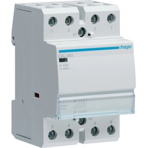 Hager ESC463 - Relais électrique - 63A, 4 contacts, 230V - Publicité Hager ESC463 - Relais électrique - 63A, 4 contacts, 230V - Publicité