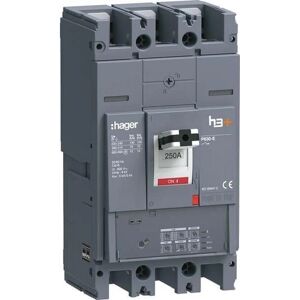 Hager HEW250JR - Leistungsschalter - 250A, 70kA, 3P, Einstellbar, IP40 Hager HEW250JR - Leistungsschalter - 250A, 70kA, 3P, Einstellbar, IP40