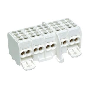 Hager KH25C White 5-Pole Terminal Block Hager KH25C White 5-Pole Terminal Block